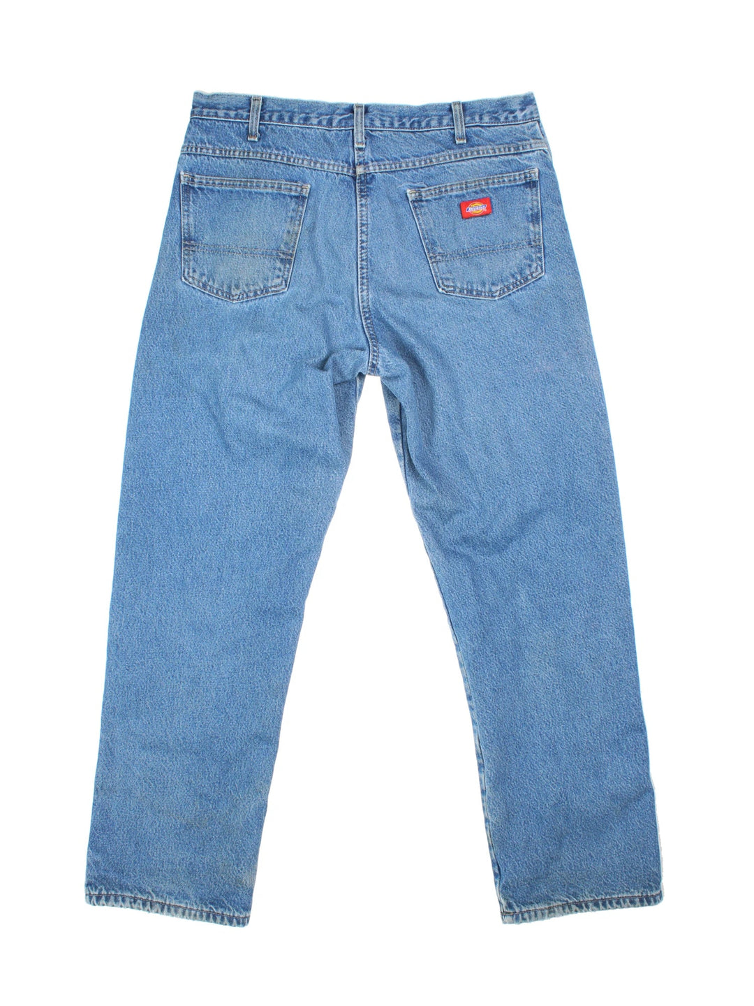 Dickies Lined Jeans in blue colourway with multiple pockets, contrast stitching and branding on the back.