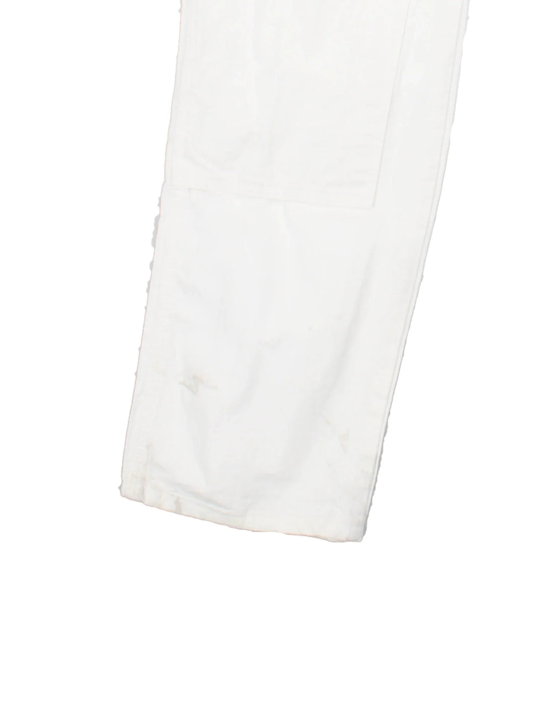 Dickies Carpenter Jeans in white colourway with multiple pockets and branding on the back.