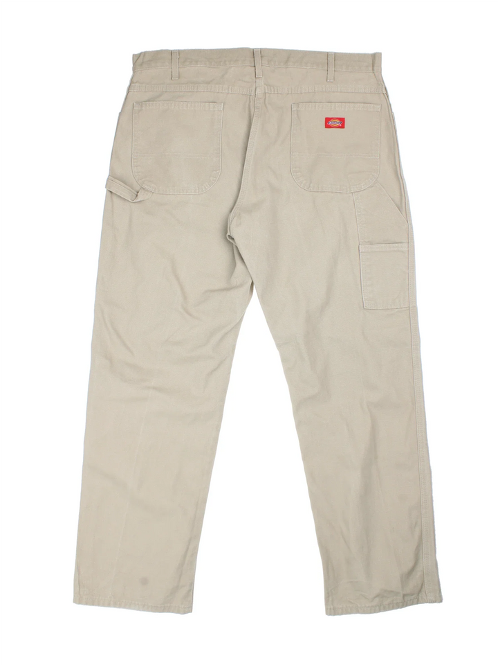 Dickies Carpenter Jeans in tan colourway with multiple pockets and the logo embroidered on the back.