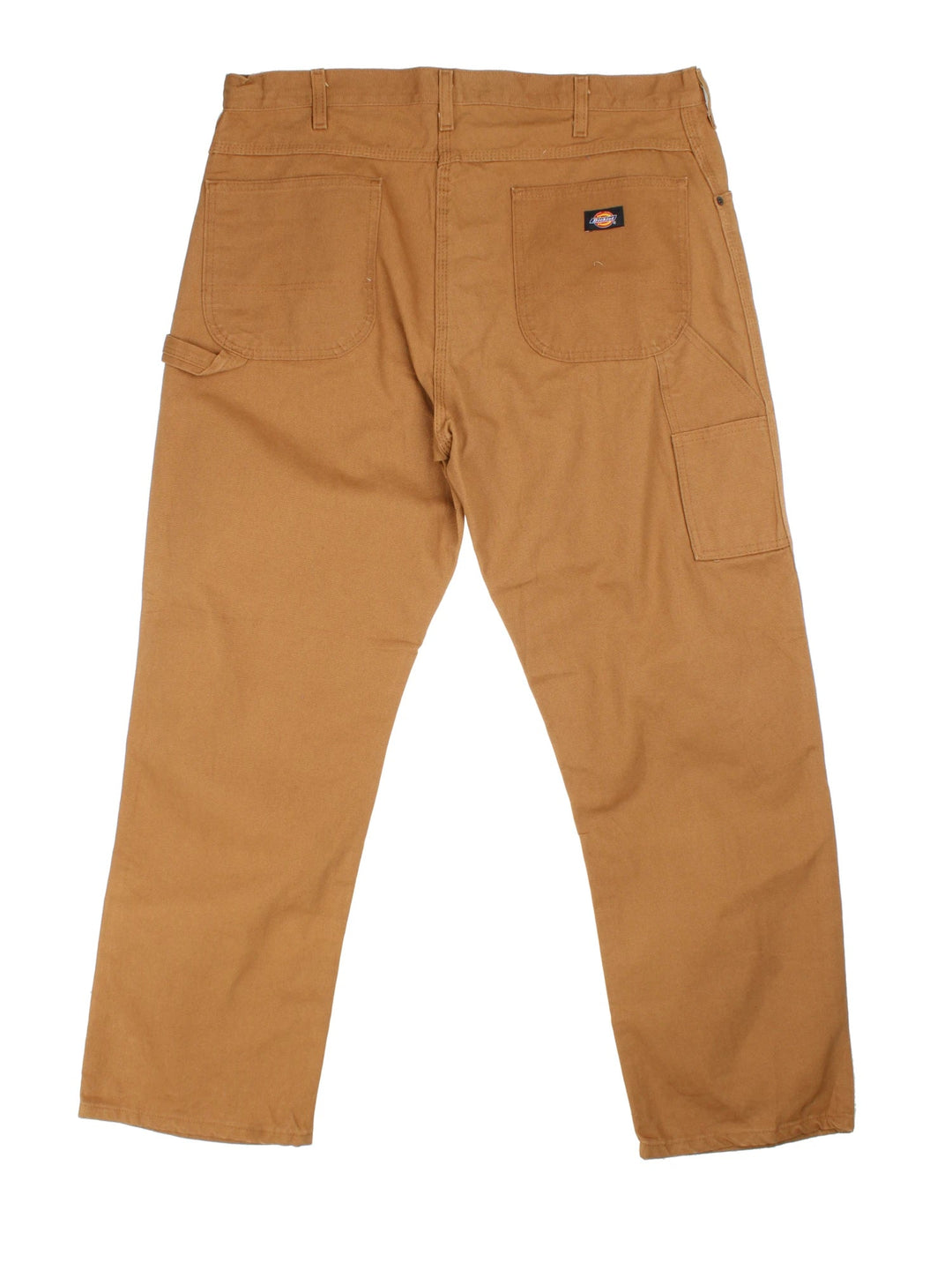 Dickies Carpenter Trousers in brown colourway with multiple pockets and the logo embroidered on the back.