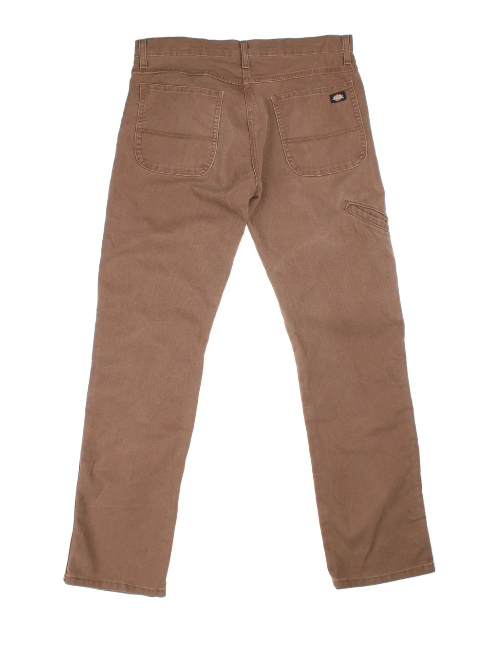 Dickies Carpenter Trousers in brown colourway with multiple pockets and the logo embroidered on the back.