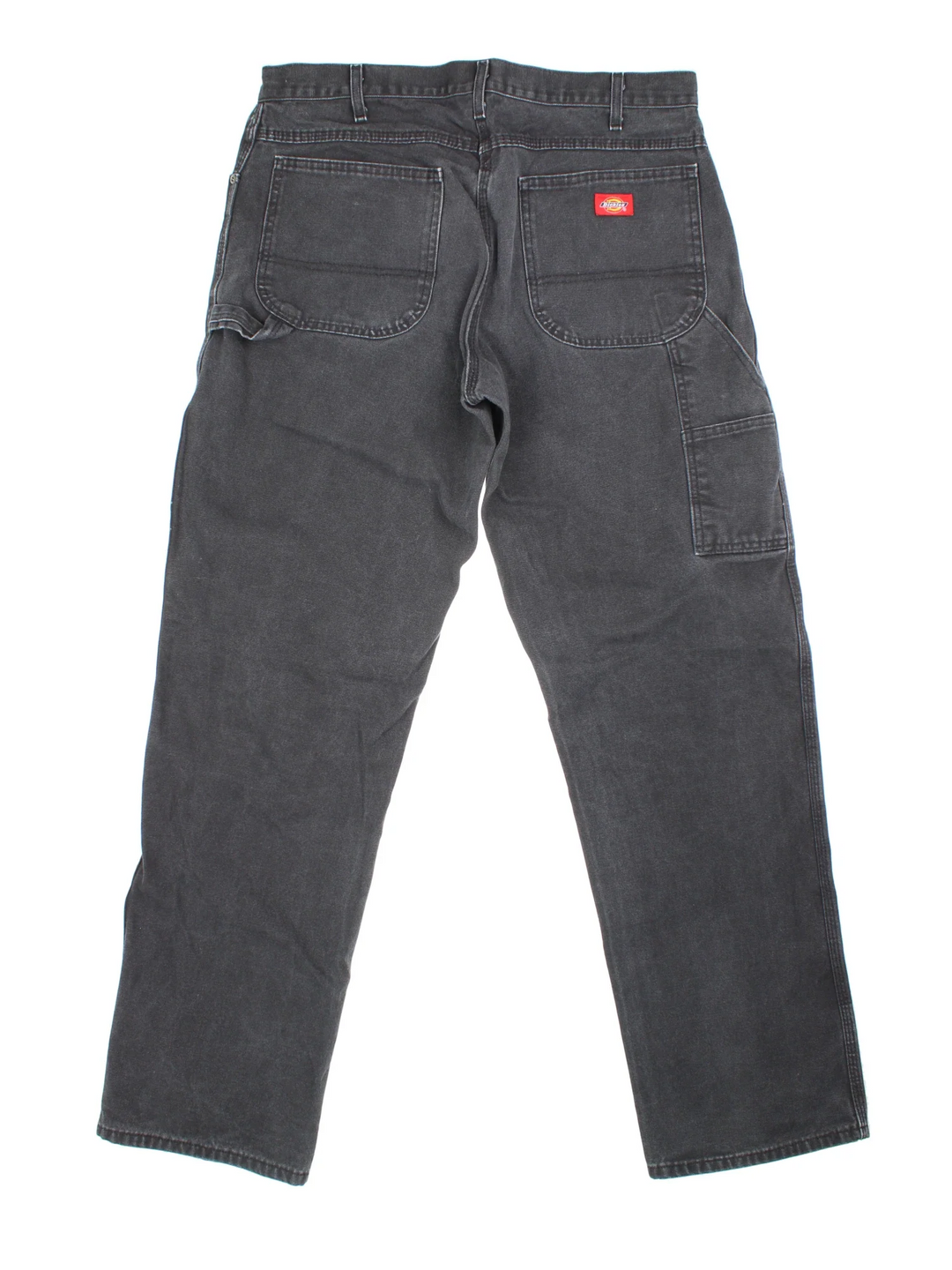 Dickies Carpenter Jeans in black colourway with multiple pockets and the logo embroidered on the back.