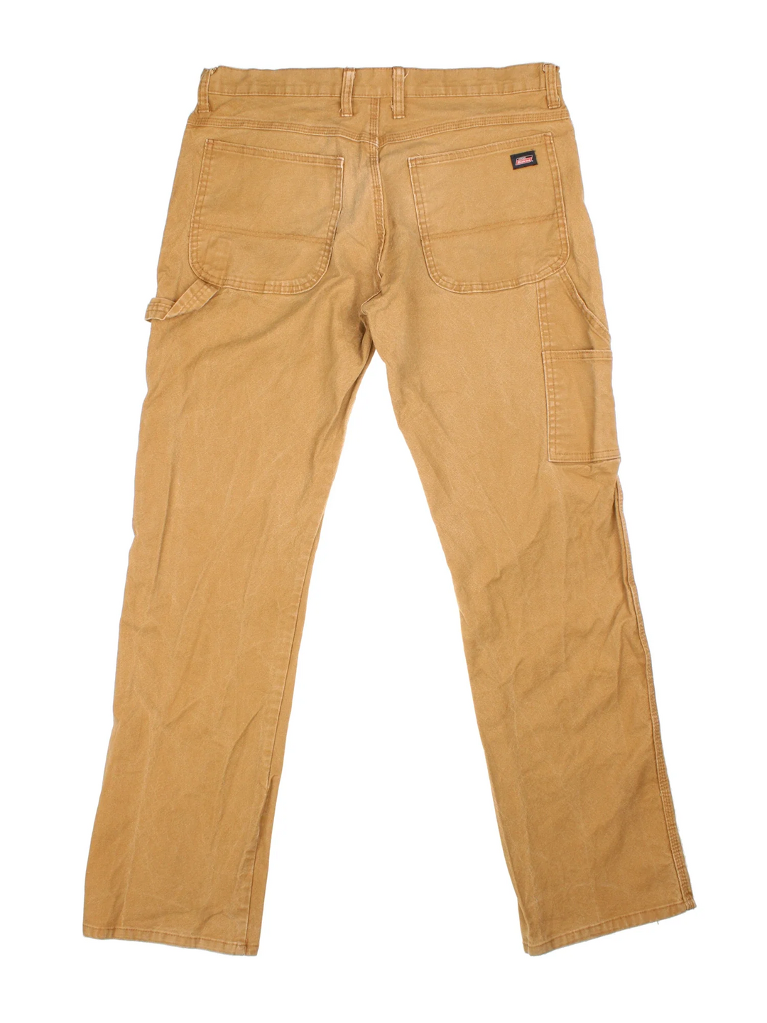 Dickies Carpenter Jeans in tan colourway with multiple pockets and the logo embroidered on the back.