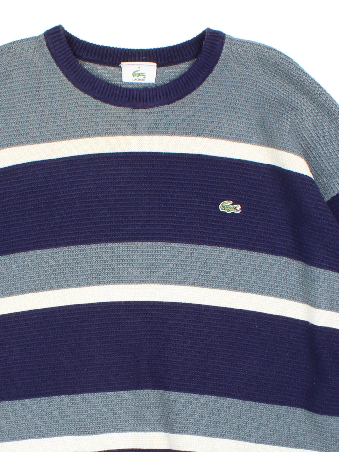 Lacoste Stripe Jumper (Size L)