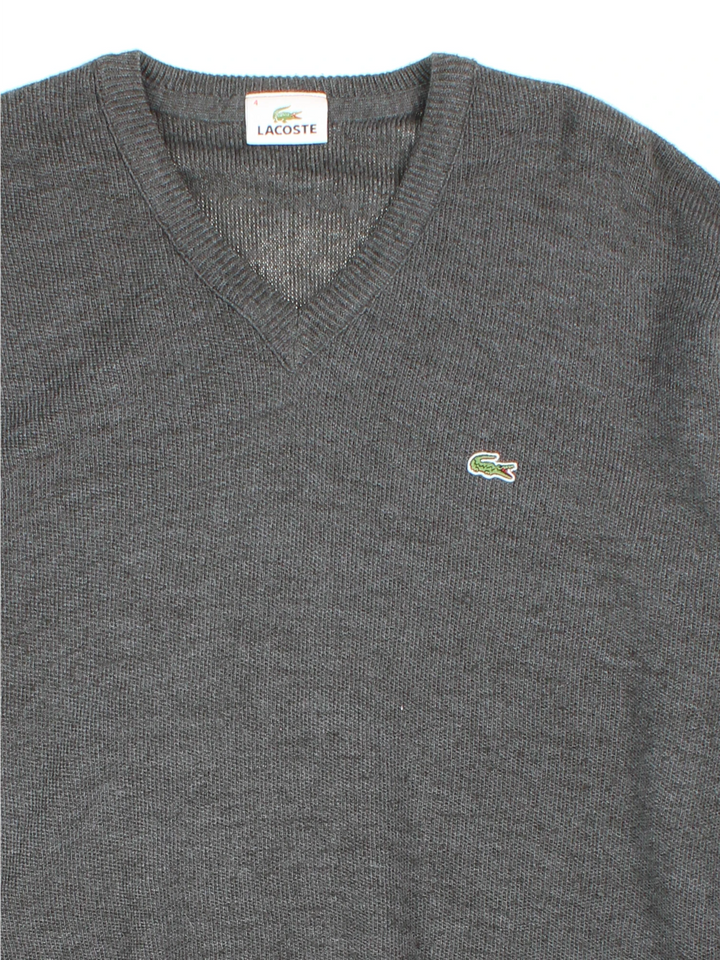 Lacoste V Neck Wool Jumper (Size M)
