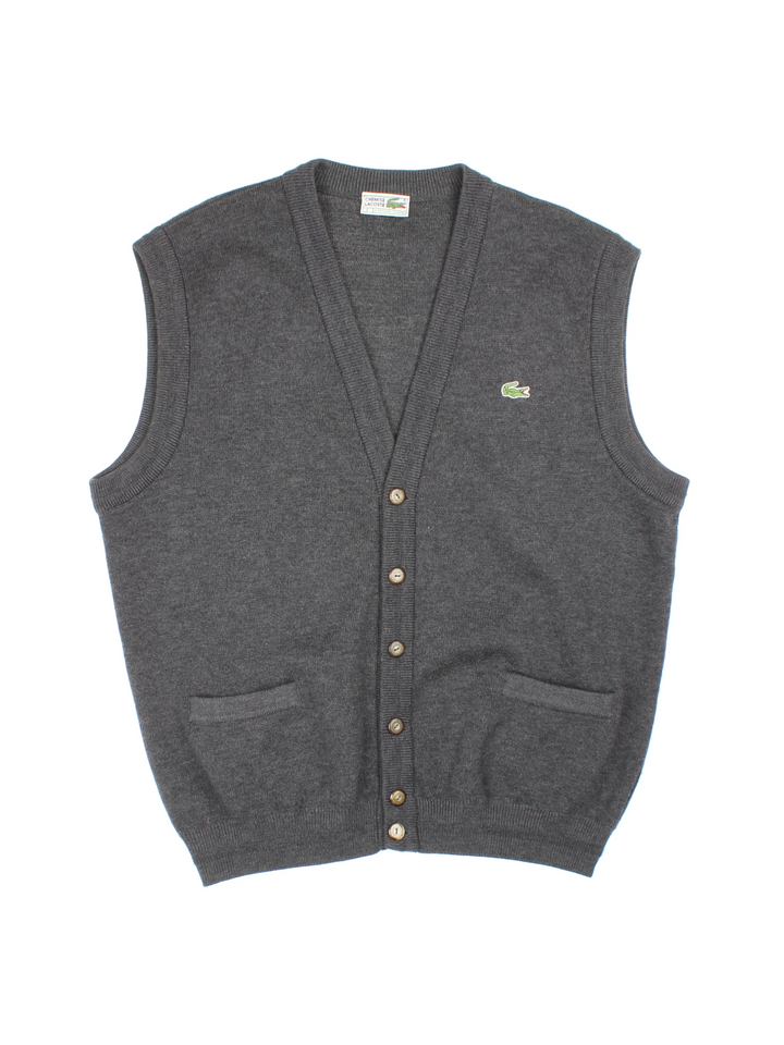 Vintage Lacoste Cardigan Vest (Size L)