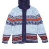 70's Patterned Knit Cardigan