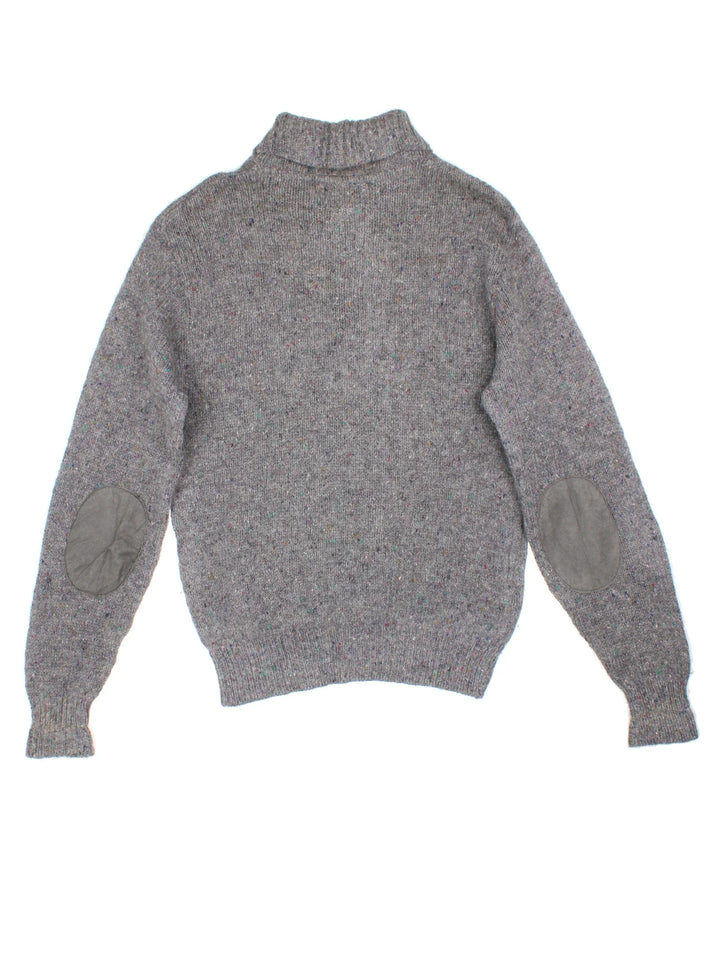 Vintage Pendleton Jumper in a grey colourway with button up collar.