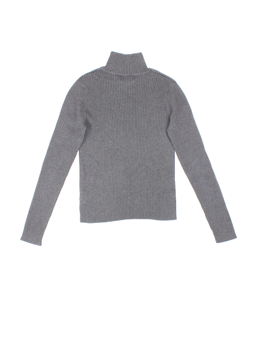 Ralph Lauren 1/4 Zip Jumper in a grey colourway with 1/4 zip and embroidered branding on neckline.