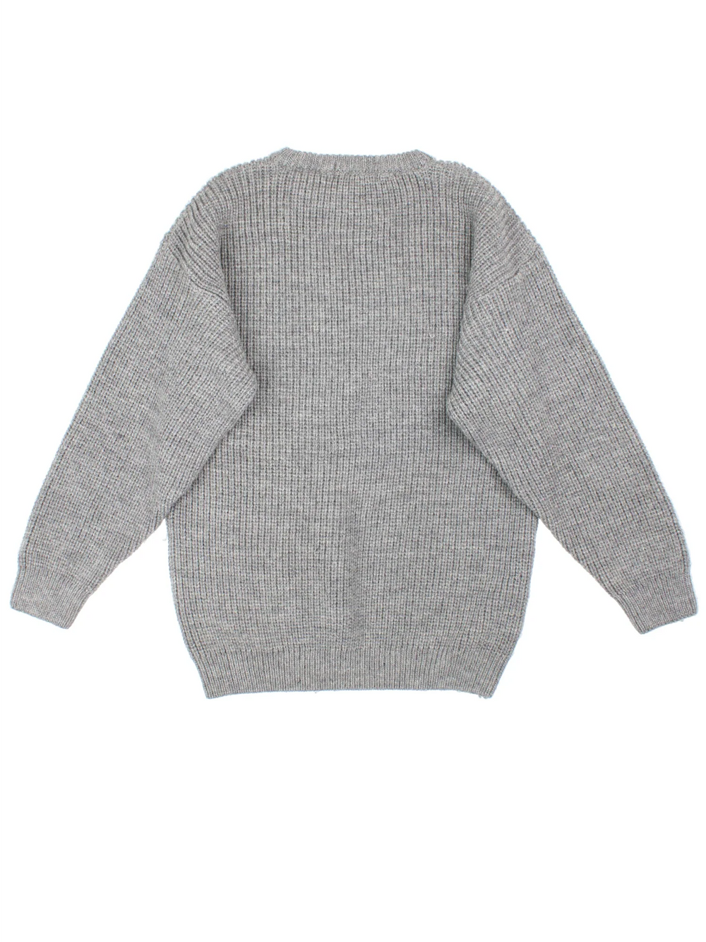 Vintage Peregrine Jumper  in a grey colourway with crew neckline and ribbed detail.