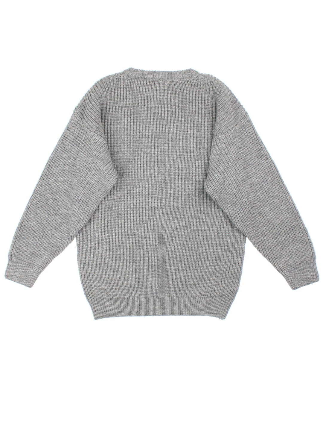 Vintage Peregrine Jumper  in a grey colourway with crew neckline and ribbed detail.