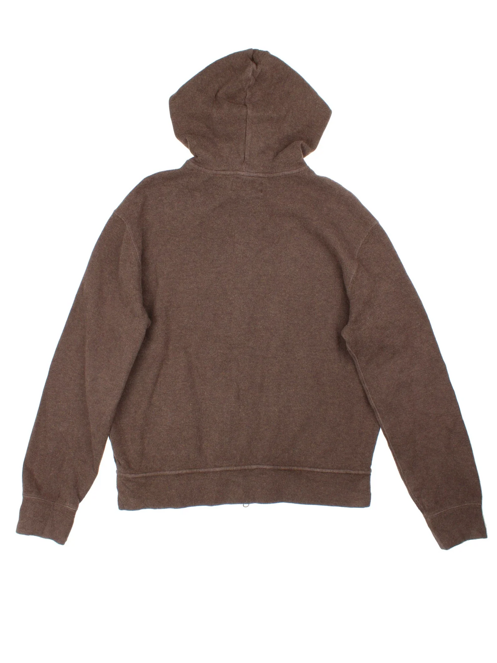 Ralph Lauren Hoodie in a brown colourway with embroidered logo on front.