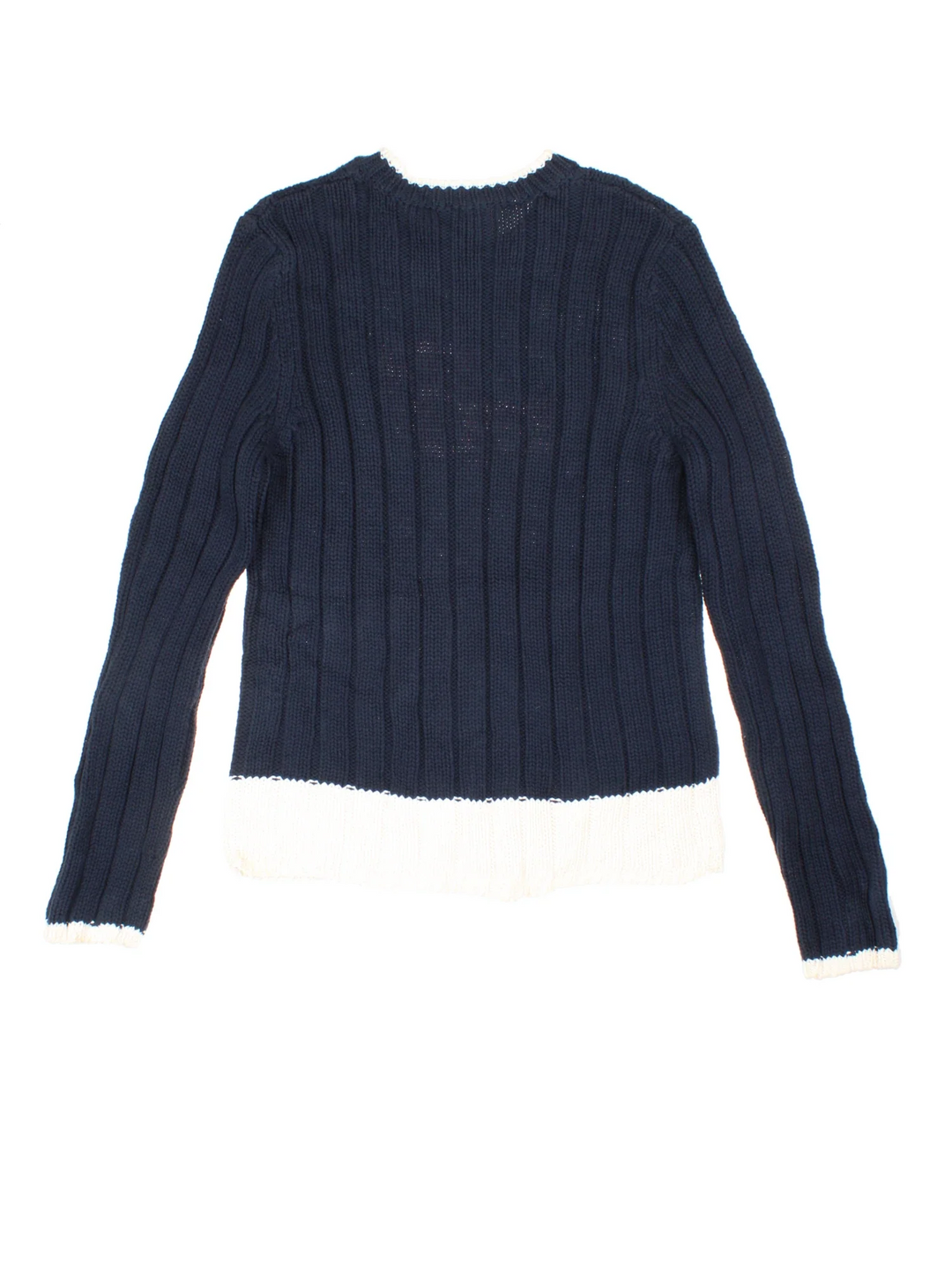 Ralph Lauren Polo USA Jumper in a blue colourway with the spell out and USA flag embroidered on the front.