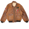 Avirex Flight Aviator Jacket Brown Leather Rare Vintage (Size L)