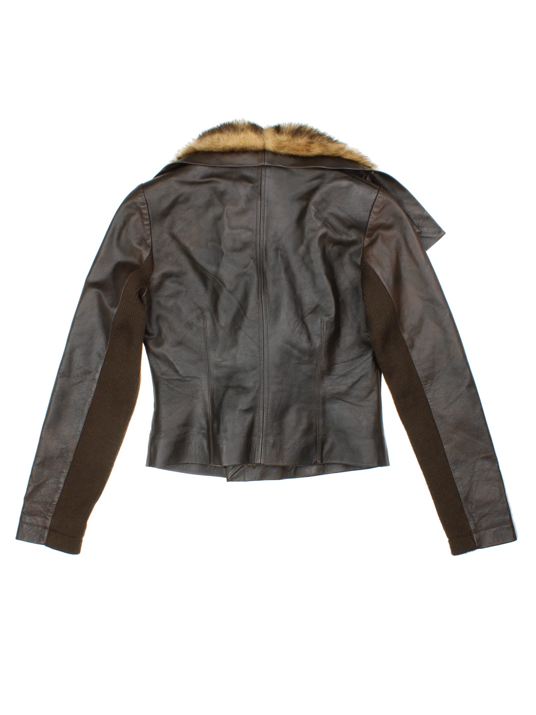 Y2K Morgan De Toi Faux Faur Leather Biker Jacket (Size S)