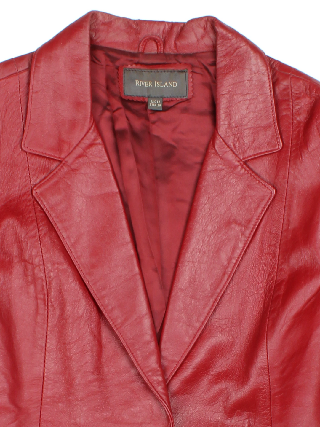 Y2K River Island Leather Blazer (Size M)