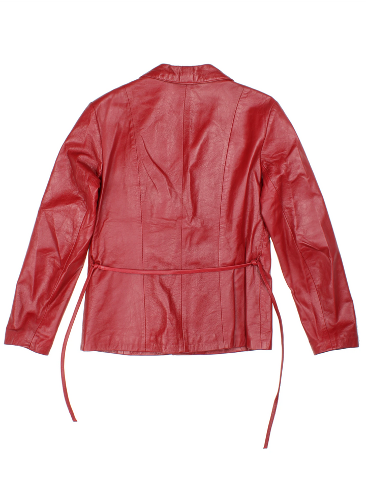Y2K River Island Leather Blazer (Size M)