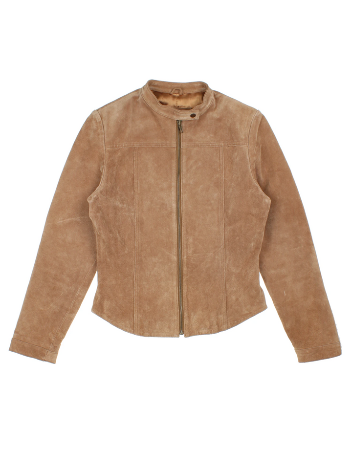 Y2K Fuel Leather Biker Jacket (Size S)