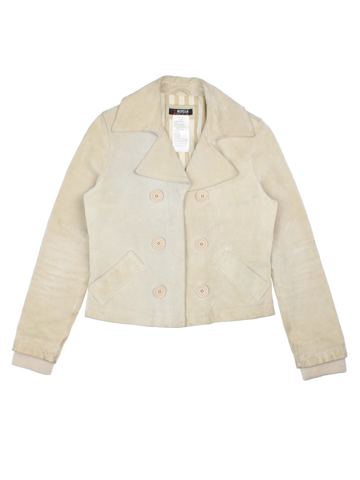 Y2K Morgan De Toi Suede Leather Jacket (Size S)