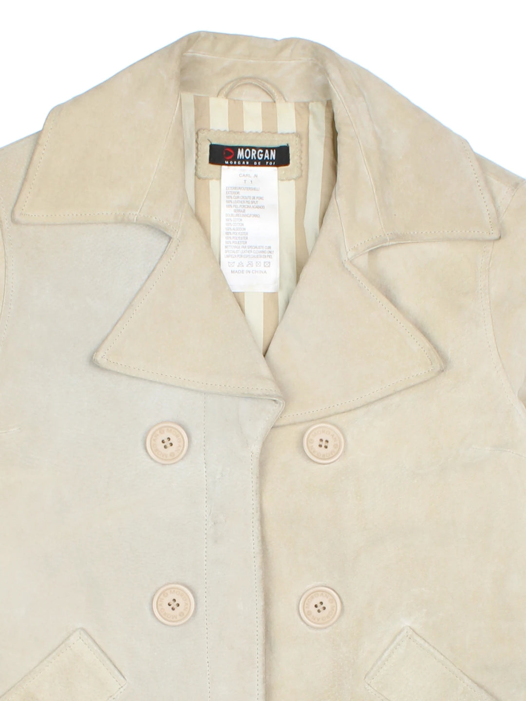 Y2K Morgan De Toi Suede Leather Jacket (Size S)