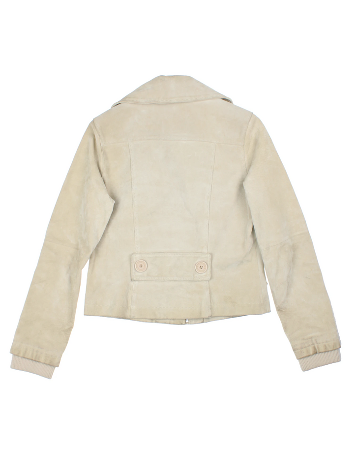 Y2K Morgan De Toi Suede Leather Jacket (Size S)