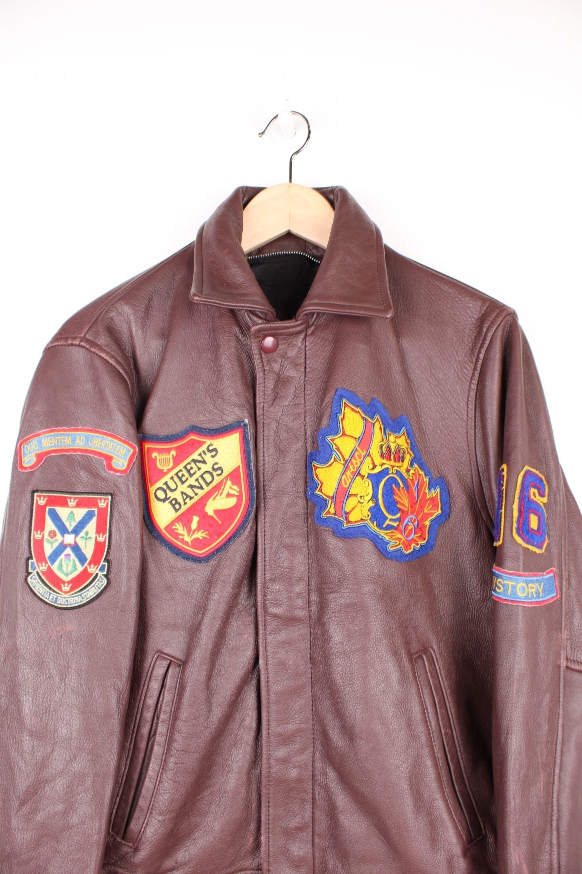 Vintage University Leather Varsity Jacket – VintageFolk