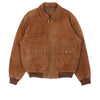 Vintage Leather Bomber Jacket (Size M)