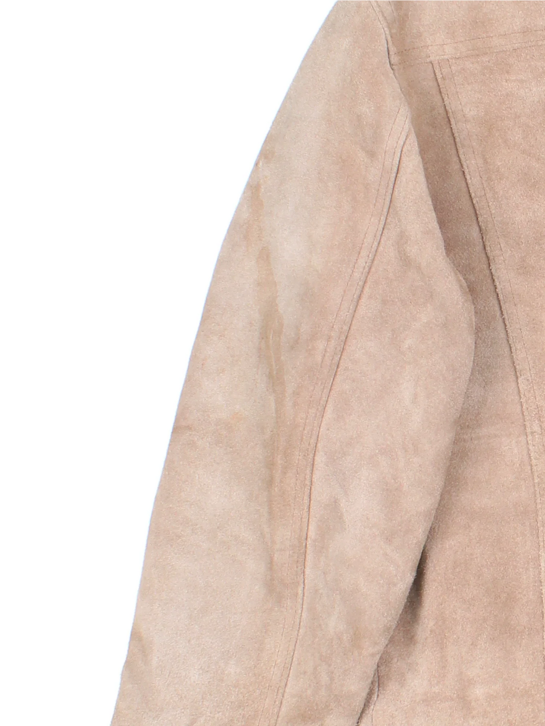 Vintage Wilson Suede Leather Sherpa Jacket in a brown colourway. Zips up and has multiple pockets, and sherpa lining and big collar.