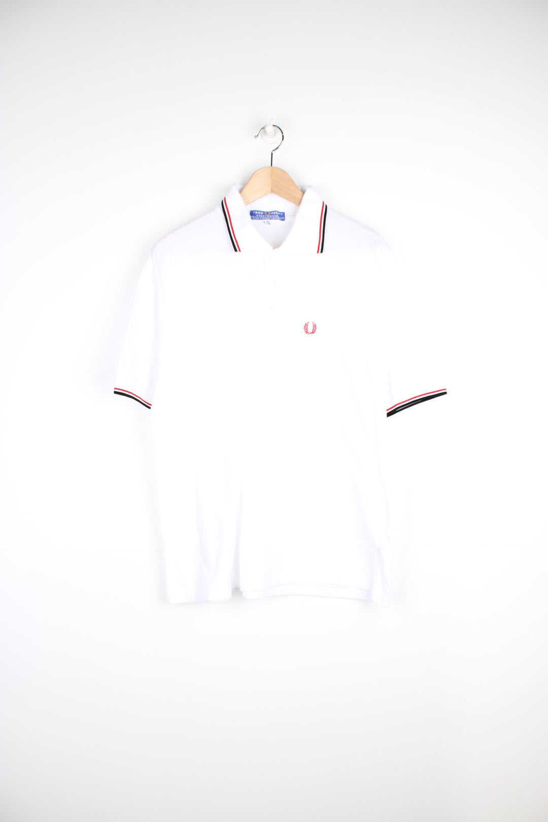 Fred Perry Tipped Twin Cotton T-shirt In White - Foto 7