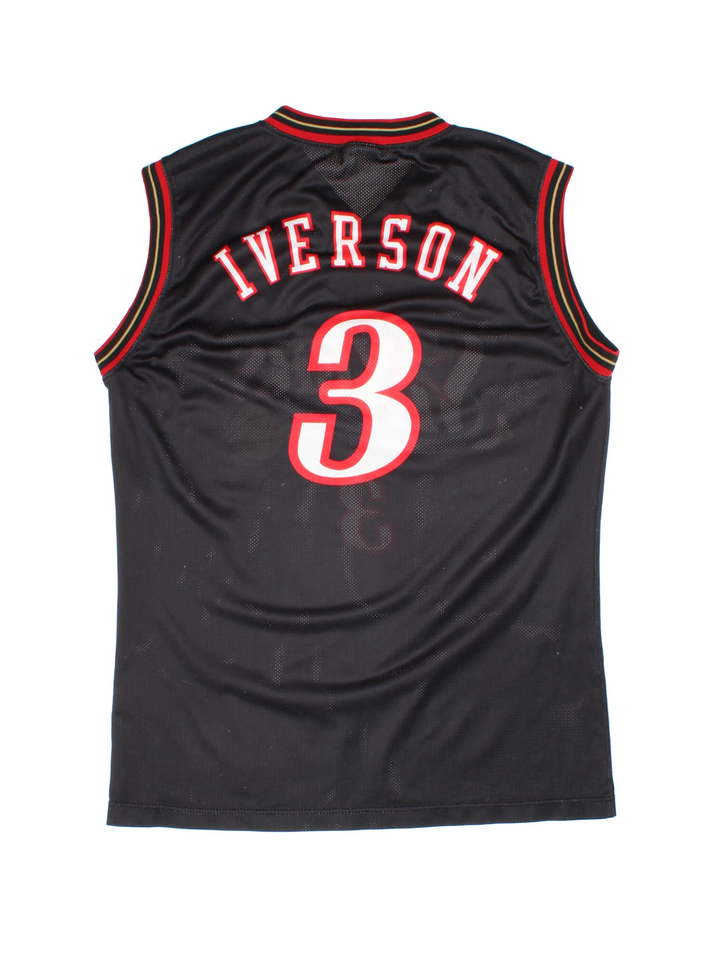 Philadelphia 76ers NBA Iverson #3 Champion Jersey (Size M)