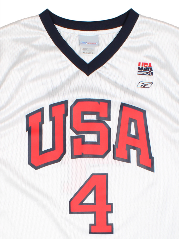 2004 USA Basketball Iverson #4 Jersey (Size XL)