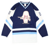 90's Looney Tunes Bandit Hockey Jersey 90s Blue Rare Vintage (Size M)