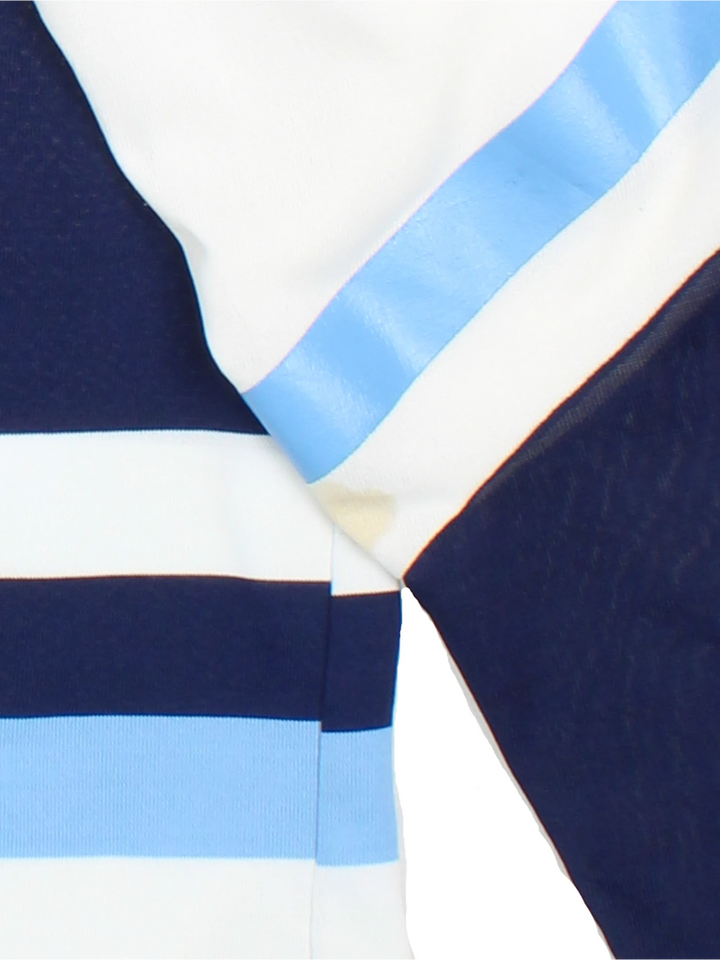 Vintage 90's Looney Tunes Bandit Hockey Jersey in a blue colourway with the bandit graphic printed on the front and on the back is Bandits number 4.