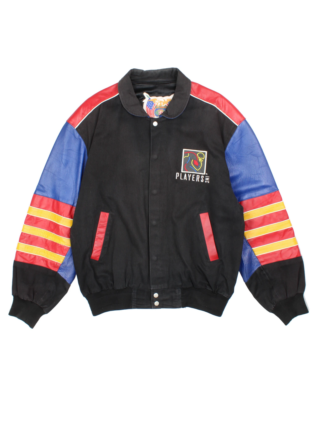 NFL Players Inc bomber/ varsity jacket made by Jeff Hamilton.