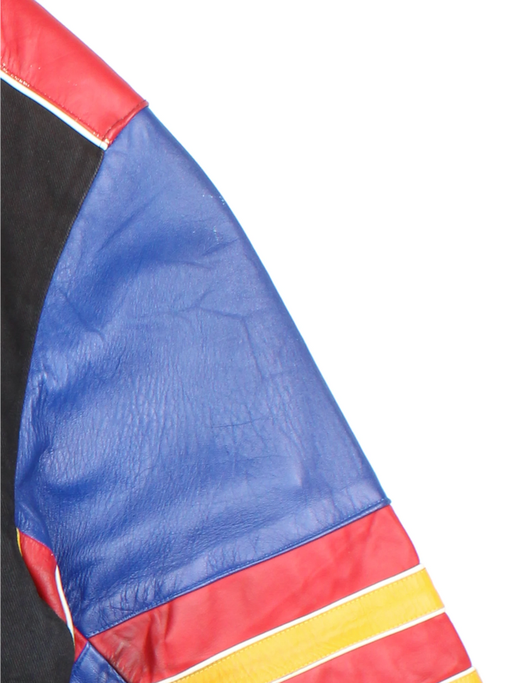 NFL Players Inc bomber/ varsity jacket made by Jeff Hamilton.