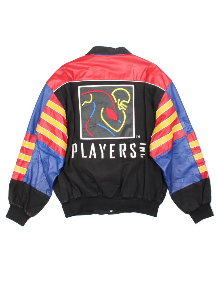 NFL Players Inc bomber/ varsity jacket made by Jeff Hamilton.