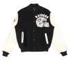 90's Oakland Raiders NFL Varsity Jacket Chalkline Black Rare Vintage Find (Size M)