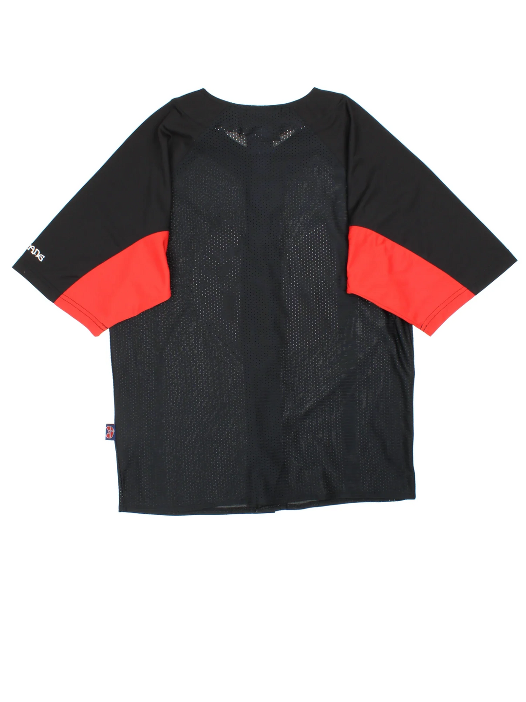 Vintage 1996 Wu-Tang Clan Baseball Jersey in black/red colourway. Features button up fastening and embroidered logos on the front/sleeve.