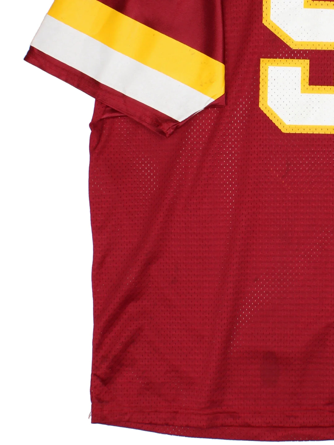 Vintage Wilson Washington Redskins NFL Jersey in the red kit colourway, features printed logo and Shuler number 5 on the back.