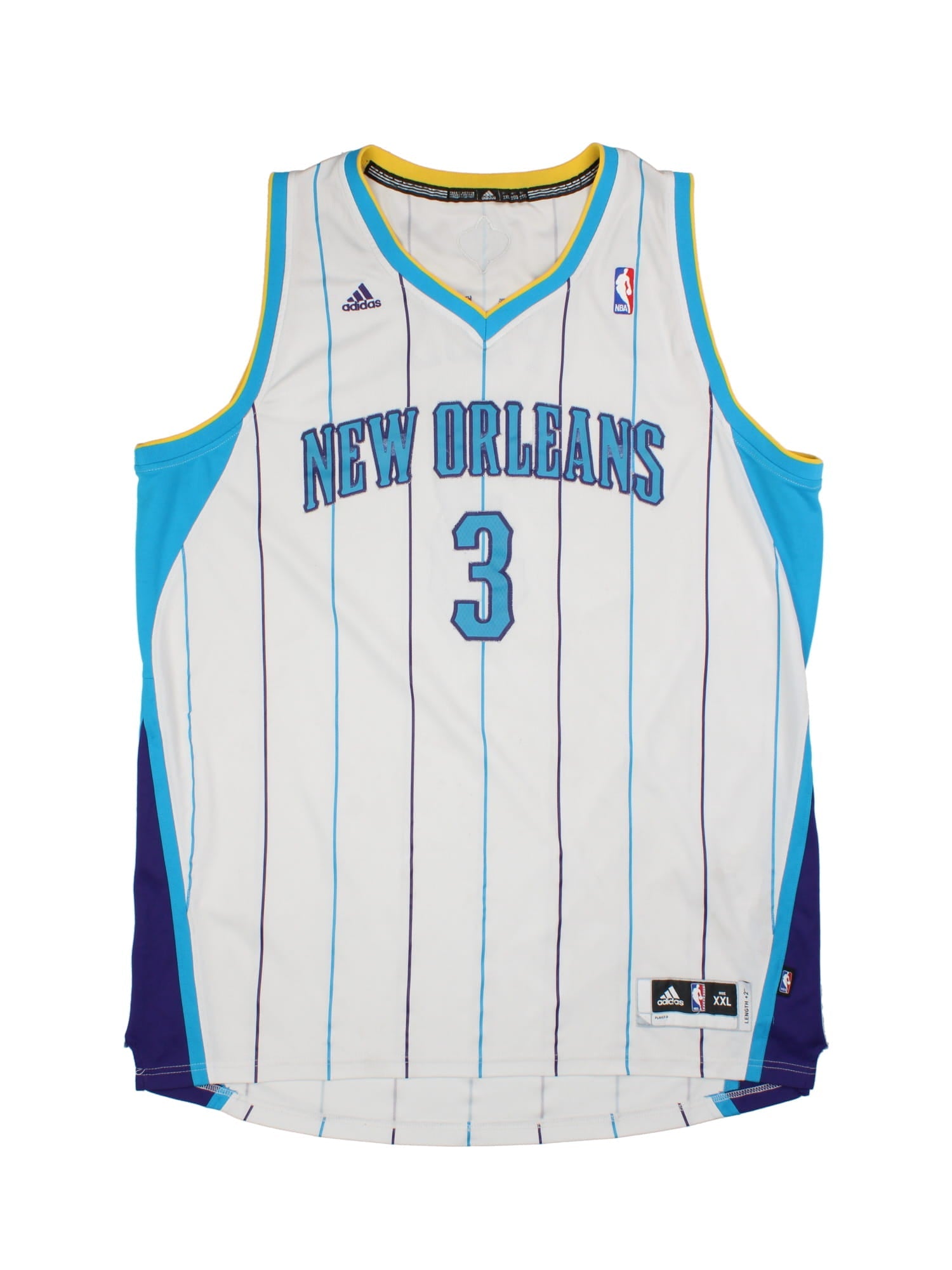 レア‼️ 刺繍‼️ NBAユニフォーム Hornets Chris Paul NBA New Orleans Hornets Chris Paul #3 Blue Adidas Jersey