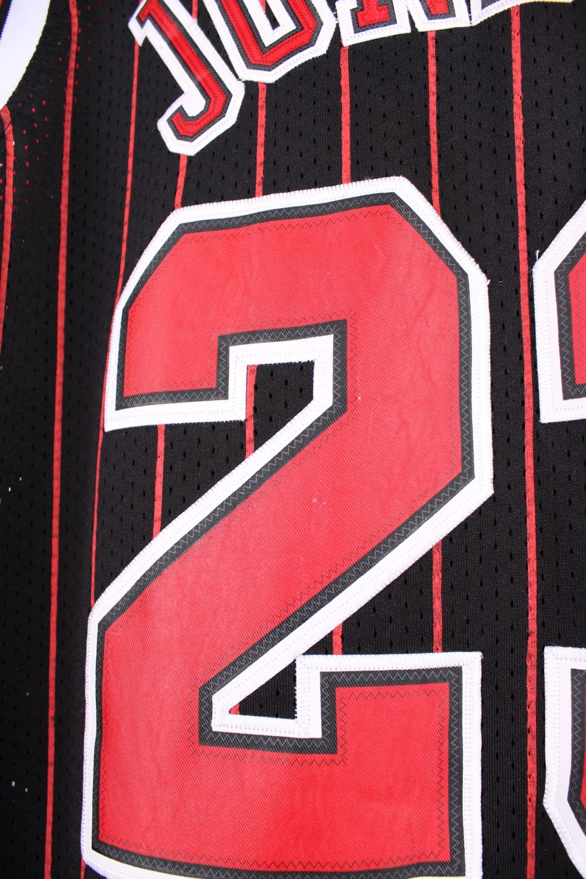 michael jordan striped jersey