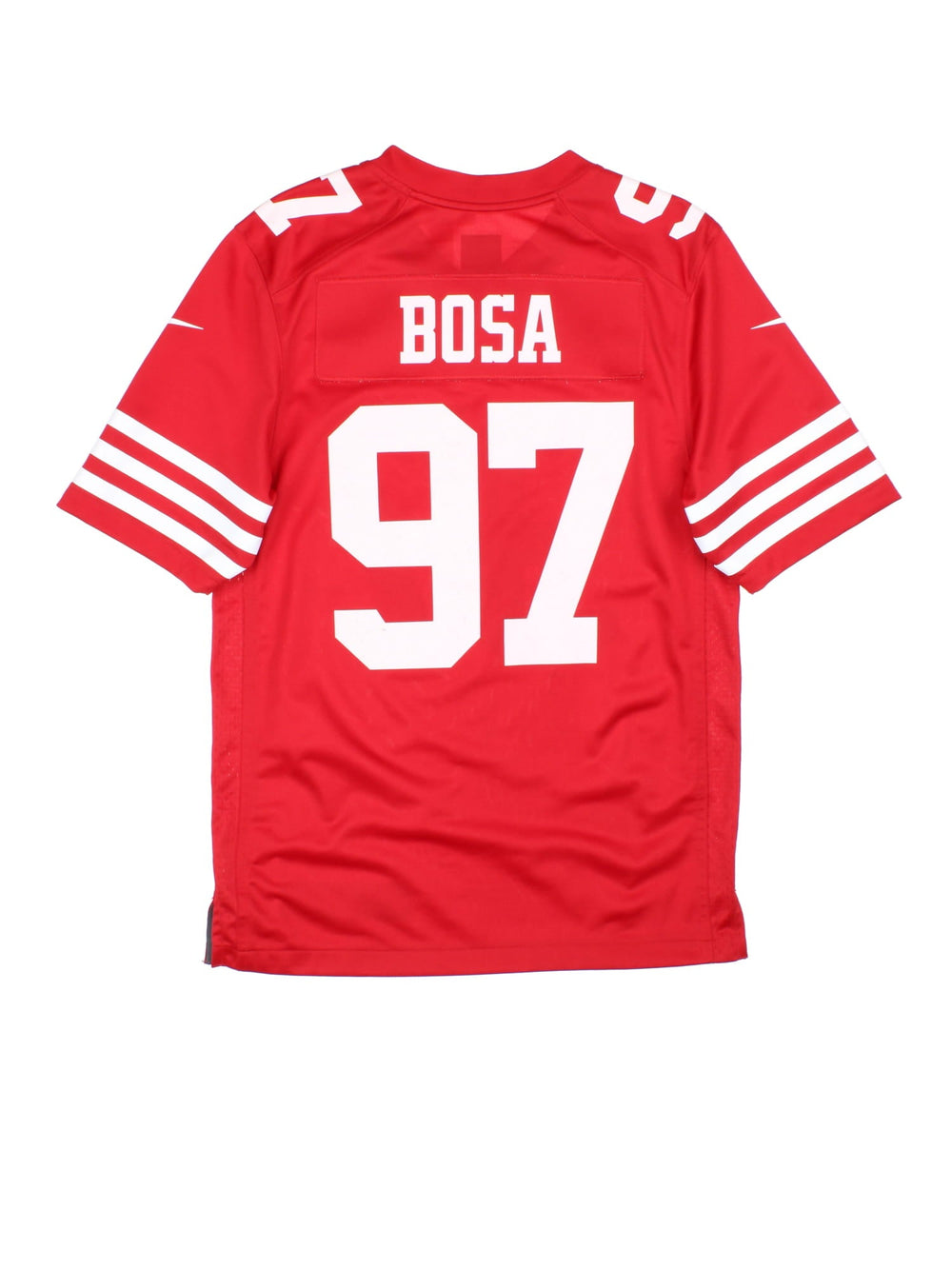 San Francisco 49ers Bosa  Jersey in  colourway, features printed logos on front and back.