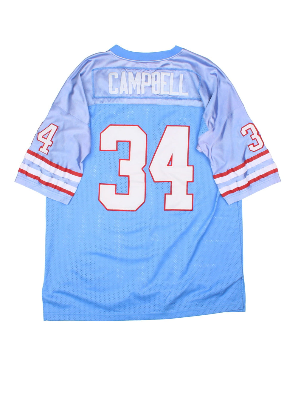 80's Mitchell & Ness Houston Oilers  Jersey in  colourway, features embroidered logos on front and back.