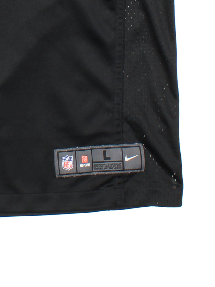 Jacksonville Jaguars Bortles Nike Jersey in black colourway, features printed logos on front and back.