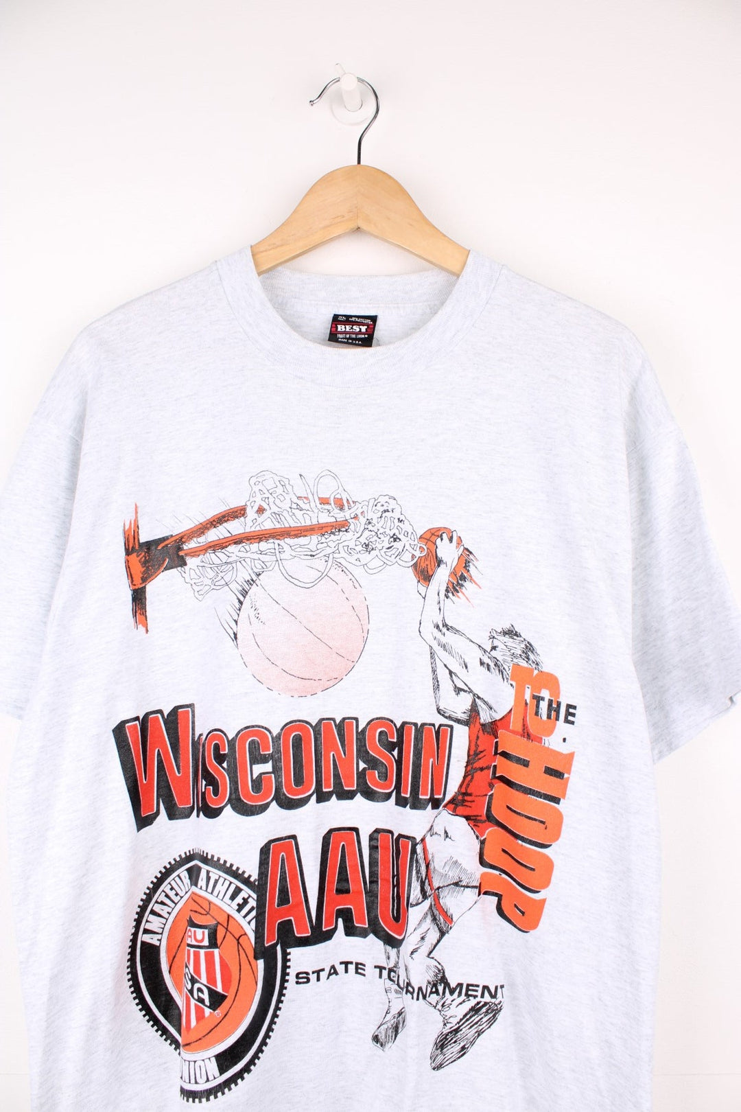 Wisconsin AAU Basketball T-Shirt (Size L) – VintageFolk