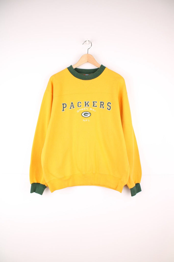 90s 韓国製 GREEN BAY PACKERS 刺繍 リブライン パーカー Pro_Sports_0003_02-07-