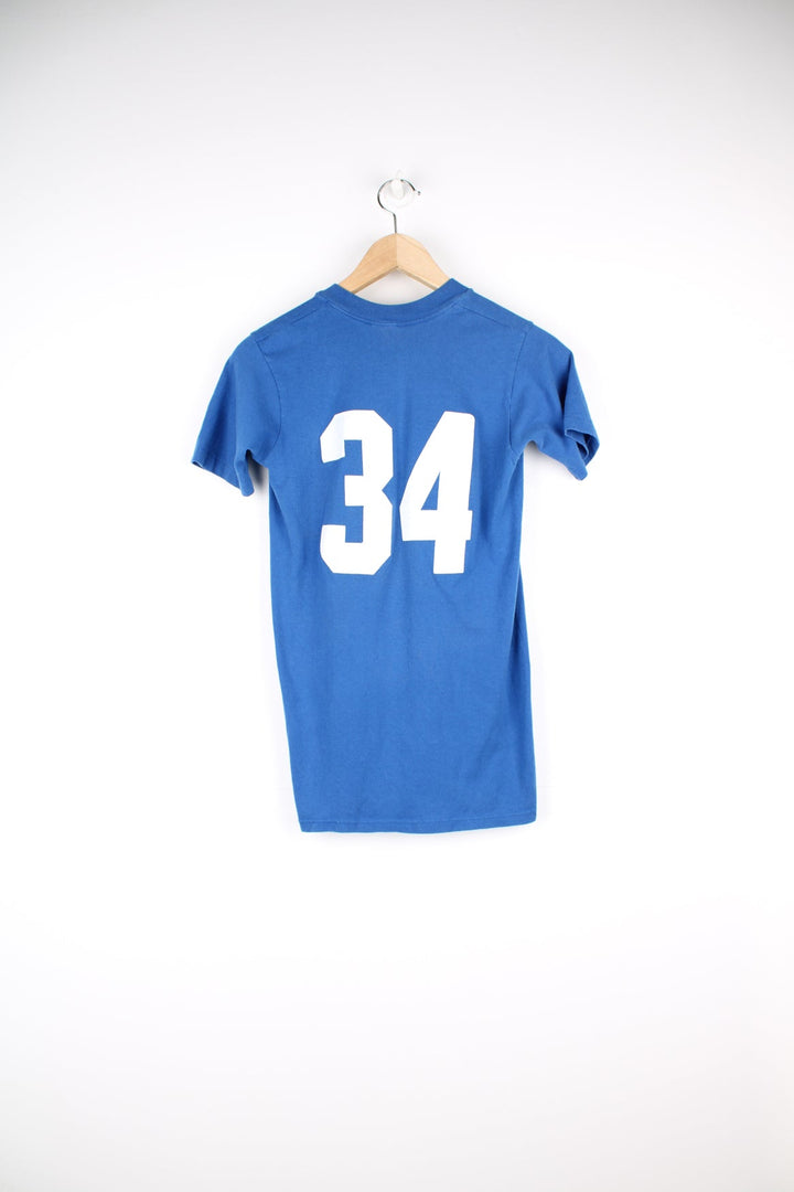Vintage Tonka Basketball, Minnetonka Community Services T-Shirt in blue and red.