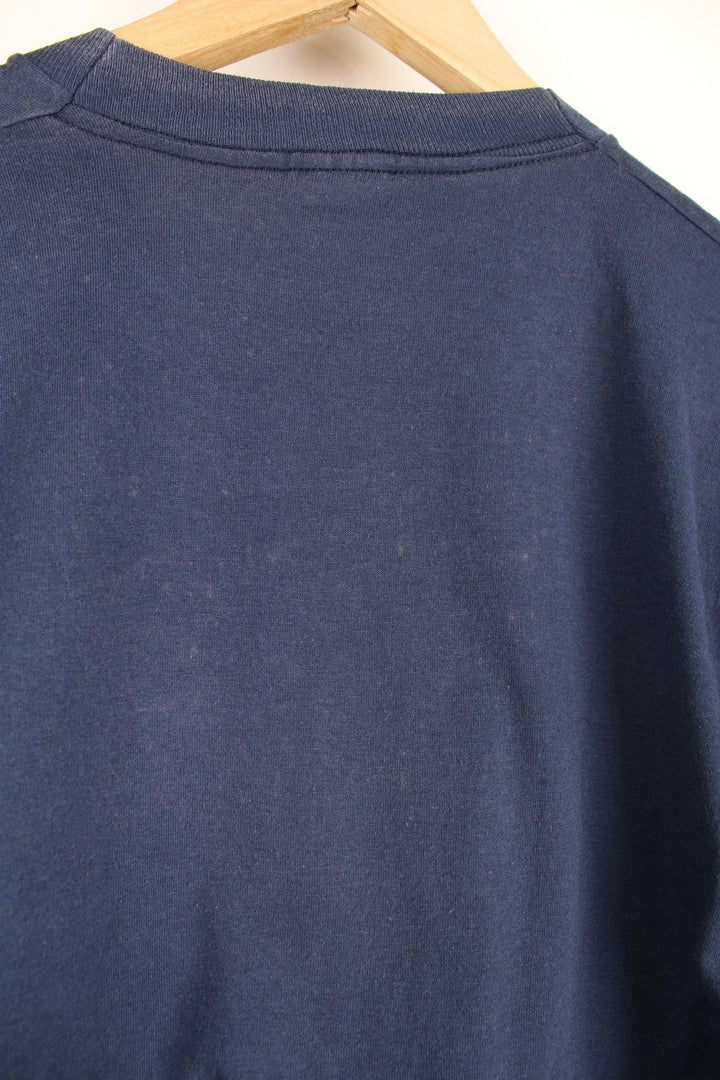 Vintage 1988 Boston Red Sox single stitch T-Shirt in blue with red printed logo.