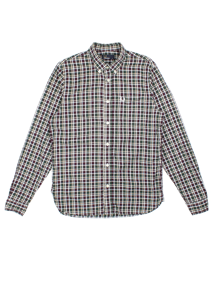 Fred Perry Plaid Shirt (Size M)