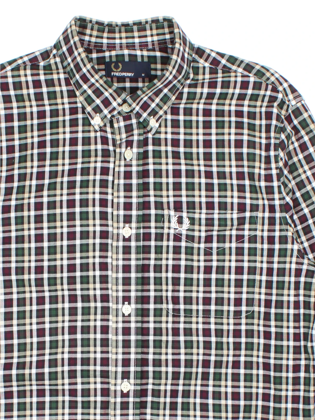 Fred Perry Plaid Shirt (Size M)